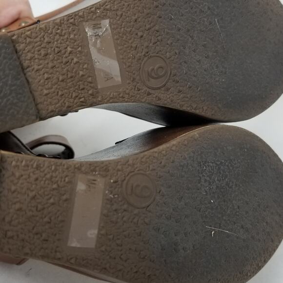 Just Fab Brown Platform Sandals Comfortable Women's Lightweight Sandals Size 9 - Picture 7 of 14